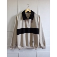 Rugby sweater/rugby shirt vintage/sweater rugby halfzip/rugby men women