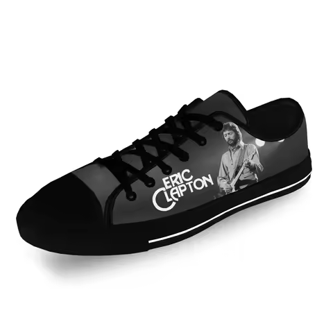Eric Clapton Low Top Sneakers Mens Womens Teenager Casual Shoes Canvas Running Shoes 3D Print Breath