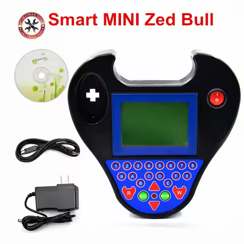 Auto car key Programmer smart mini zed bull car transponder tool Red/black ZED BULL Multi-Language c