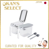 Marna Seasoning Pot with Spoon (One-Touch Open) Spice Container (with Packing for Moisture Preventio
