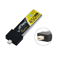 TATTU 450mAh 3.8V 1S HV 95C 1S Lipo Battery BT2.0 PH2.0 Plug for RC FPV Racing Drone Quadcopter