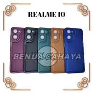 SOFTCASE REALME 10 CASE LEATHER PRO SOFTCASE NEW-BENUA CAHAYA