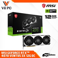 MSI NVIDIA GEFORCE RTX 4070 RTX4070 VENTUS 3X OC/NON OC GRAPHIC CARD