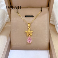 DALATI Water Drop Starfish Titanium Steel Necklace