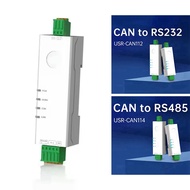 【LB0P】-Ultra-Small Ethernet Serial to CAN Converter CAN Bus to Serial Wide CAN Baud Rate 5Kbps-1Mbps