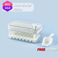 [HOT] 64 Holes Ice Cube Tray Silicone Ice Mould Box Safety Jelly Maker Ice Maker Tray Bekas Pembuat 