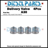 4Pcs Delivery Valve A30 090140-1990 for Mitsubishi 4D31 4D32 4D33 4D34 6D14T / Hino J05CT