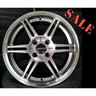 Sport Rim Car 6.5x15 Buddy Club P1 WT412 100mm ET38 Wheel 1set Hyper Black Polish