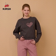 [KIRSH] I LOVE KIRSH CUT OFF SWEATSHIRT | 25FW
