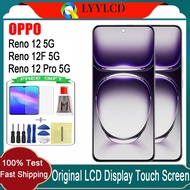 Original AMOLED OPPO Reno 12 Reno 12 Pro Reno 12F 5G LCD Display Touch Screen Replacement
