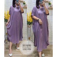 MIDI DRESS RAYON TWILL JUMBO/MIDI DRESS BIGSIZE/MIDI DRESS