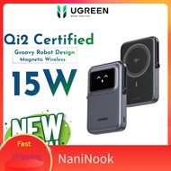 NaniNook  UGREEN UNO Qi2 15W 10000mAh Magnetic Wireless PD20W Fast Charging Power Bank