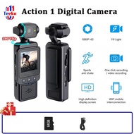 ORIGINAL TEEKA ACTION 1/2 CAMERA MINI WIFI KAMERA ACTION LAYAR HD 1080P 180° POCKET WIFI CAMCORDER B
