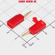 [5 Pieces]- A-1.008R Male Banana Head 2mm Length 26.5mm Red Wire Connector Linhkien IC