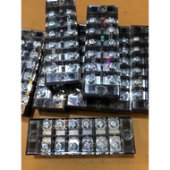 Black electrical connector 6P15A - 25A - 45A Domino