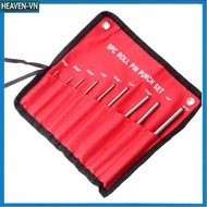 【GI】 9-Piece Pin Punch Set:  Steel Tools for Precision Crafting & Repairs