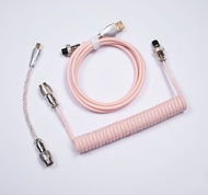 Gplanet Custom Coiled Cable RGB Series for Mechanical Keyboard Aviator Connector สายคีย์บอร์ดมีไฟ RG