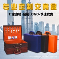 Universal Real Estate Delivery Box Leather Building Tray Delivery Box Key Box Delivery Gift Box Deli