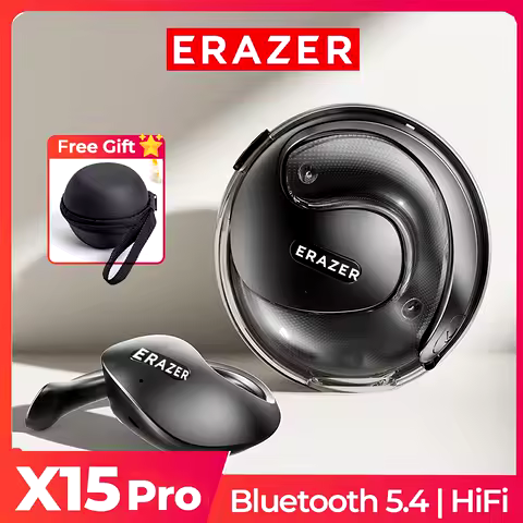 2024 ERAZER X15 Pro Bluetooth 5.4 Earphones OWS Wireless Headphones Open EarHooks TWS Erazer Earbuds