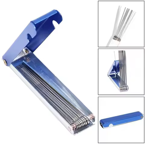 Welding Cutting Torch Nozzle Needles Kit 13 In 1 Welding Tip Files Cleaner Metal Reamers Soldering F