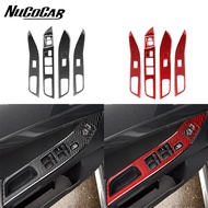 For Mitsubishi Lancer EVO X MR 2008-2015 Carbon Fiber Door lifting Panel Trim Cover Car Interior Acc