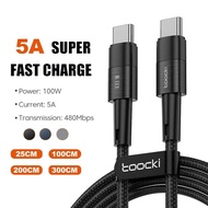 0.25M 3M Type C to Type C Data Cable 100W High Power PD Fast Charger 480Mbps Transmission Data Cable USB-C to USB-C Cable For Huawei Xiaomi Mobile Phones Charger Cables