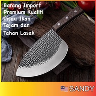 Round Belly Butcher Knife Slicing Knife Pisau Sembelih Gerai Daging Pisau Lapah 切肉刀 Fish Knife Pisau