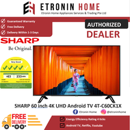 SHARP 60 inch 4K UHD Android TV 4T-C60CK1X