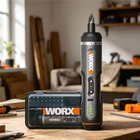 Worx 4V Electrical Screwdriver Set WX242 Smart Cordless Electric Screwdrivers Rechargeable Handle 30