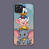 HK-15 Disney Glass KACA Casing for Infinix Smart Hot Note 50 40Pro 7 50Pro 40i 50i 30i 10 6 Infin 9 