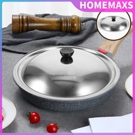HOMEMAXS Flat Cover Pot Stainless Steel Lid for Frying Pan Wok Kitchen Lids Can Multipurpose