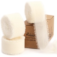24 Snow Roll Ivory Color 2.54 Home Decoration Handmade diy Invitation Invitation Code Ribbon Wedding