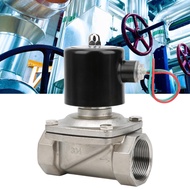 NC Solenoid Valve Direct Acting Stainless Steel 304 G1 1/2in 2W‑400‑40B Female Thread 1‑Way Flow Dir