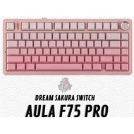 AULA F75 PRO - 75% Compact - 3 Modes - Gasket Mount - RGB - PBT - South Face - Mechanical Keyboard