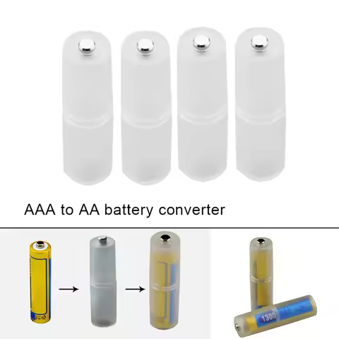 4/8/12pcs Battery Convertor Adapter Size AAA R03 To AA LR6 4 Pcs Durable High Quality Portable Batte