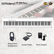 Roland FP-30X 88-Key Digital Piano with Headphones - White ( FP30X / FP 30 / FP30X-WH )