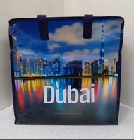 【杜拜機場帶回】 Dubai手提袋 環保袋 旅行袋 購物袋 防水材質 可裝在行李提把 紀念品 伴手禮 全新台北現貨