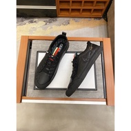 Top Quality Gucci Men's Leather Lace-Up Low Shoes