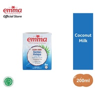 Emma Coconut Milk 200ml [Exp: 02/26], Emma Santan Kelapa Emma, santan kotak cair