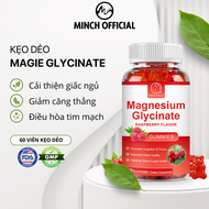 Kẹo ngủ Magie Magnesium Glycinate Gummies Bbeeaauu 60 viên kẹo dẻo