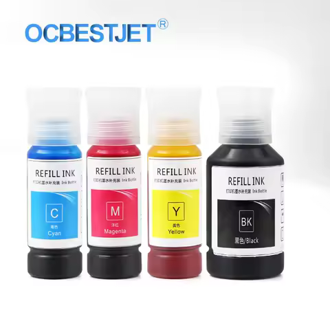 Compatible 502 T502 Refill Ink Bottles for Epson 502 Ink Refill Bottles Use for ET-4760 ET-4750 ET-3