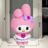 55cm Kuromi Melody Bricks Jumbo 3D Mainan Kado Anak Block Besar Sanrio Series