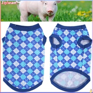 1qiwan-my AYNEFY Pet Summer Shirts Tshirts Tank Cotton Sleeveless Vest Rhombus Pattern Fashion Desig