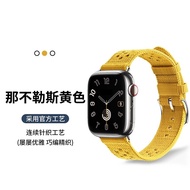 สายนาฬิกาผ้าถัก Nylon Knitted สำหรับ Apple Watch Ultra 3 SE 3 สายนาฬิกาผ้าถักแบบลำลองสำหรับผู้ชายและ