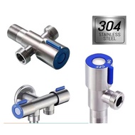 [One)f$year;n}warranty]304 Stainless Steel Two Way Angletg.Valve fV]double b faucet|R_multi-functio