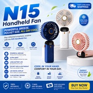 N15 Mini Fan Foldable Pocket Holding Fan Handheld Rechargeable Fan Hanging Fan