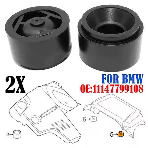 2X Engine Cover Rubber Mounting Mount For BMW 1 2 3 7 Series X1 X3 X4 X5 X6 E46 E81 E87 F20 E90 F30 