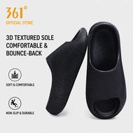 361 Degrees Faux 3D Embossed Slides Cloud Bounce Slippers For Women And Men Original Soft Indoor Out