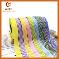 WIN.PH | 50Yards/45m/Roll 1.0/2.0cm Plaid ribbon, satin ribbon, decorative , gift packaging, Ribbo