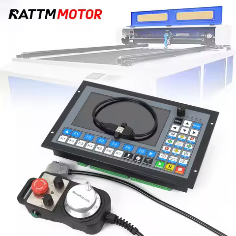 DDCS Expert PLC 4 /5 Axis off-line Motion controller with handwheel for CNC Router Engraving Milling